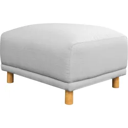Hocker ANDAS "Maroon", grau (hellgrau), B:79cm H:48cm T:63cm, Struktur (100% Polyester), Struktur grob ( 100% POLYPROPYLEN, Struktur fein ( 100% Polyester), Hocker, Polsterhocker