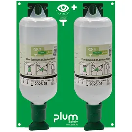 Plum Augenspülstation Maxi, 2 Flaschen, 1000ml,