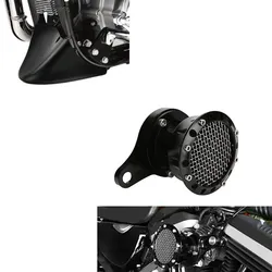 Set: Luftfilter Sport Grid passend für Harley Davidson Sportser 91-20 Craftride + Bugspoiler Motorrad Craftride passend für Harley Davidson Sportster 04-20 in schwarz