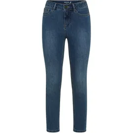 Arizona 7/8-Jeans "Shaping", Damen, Gr. 34, N-Gr, blau (dunkelblau us), Jeans, Obermaterial: 79% Baumwolle, 19% Polyester, 2% Elasthan, Basic, slim fit 7/8-Länge, Jeans, eng anliegend, Röhrenjeans, Used-Waschung, High-Waist, 7/8-Länge