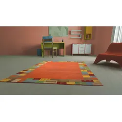 Morgenland Gabbeh Teppich - Indus - Elite - rost - 240 x 170 cm - rechteckig
