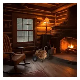 Relaxdays 10047314 Brennholzwagen - -halter