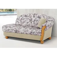 Home Affaire "Milano, bequemes solitär Sofa im Landhaus-Stil, B/T/H 181/79/83cm", beige (creme, flieder geblümt), B:181cm H:83cm T:79cm, Chenille (70% Polyacryl, 30% Polyester);Chenille (70% Polyacryl, 30% Polyester) auf Korpus und Zierkissen, Sitz und