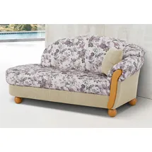 Home Affaire "Milano, bequemes solitär Sofa im Landhaus-Stil, B/T/H 181/79/83cm", beige (creme, flieder geblümt), B:181cm H:83cm T:79cm, Chenille (70% Polyacryl, 30% Polyester);Chenille (70% Polyacryl, 30% Polyester) auf Korpus und Zierkissen, Sitz und