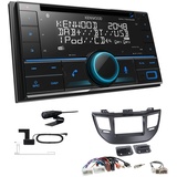 Kenwood DPX-7300DAB Autoradio Bluetooth DAB+ für Hyundai Tucson ab 2015 schwarz