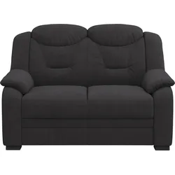 2-Sitzer COTTA "Marcus", schwarz, B:138cm H:99cm T:99cm, 100% Polyester, Sofas, Sofa mit hoher Rückenlehne