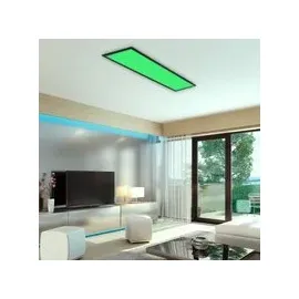 Briloner LED Panel 24W 100x25x6,6 cm schwarz
