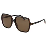 Polaroid PLD 6219/S Damen-Sonnenbrille Vollrand Quadratisch Kunststoff-Gestell, Havanna