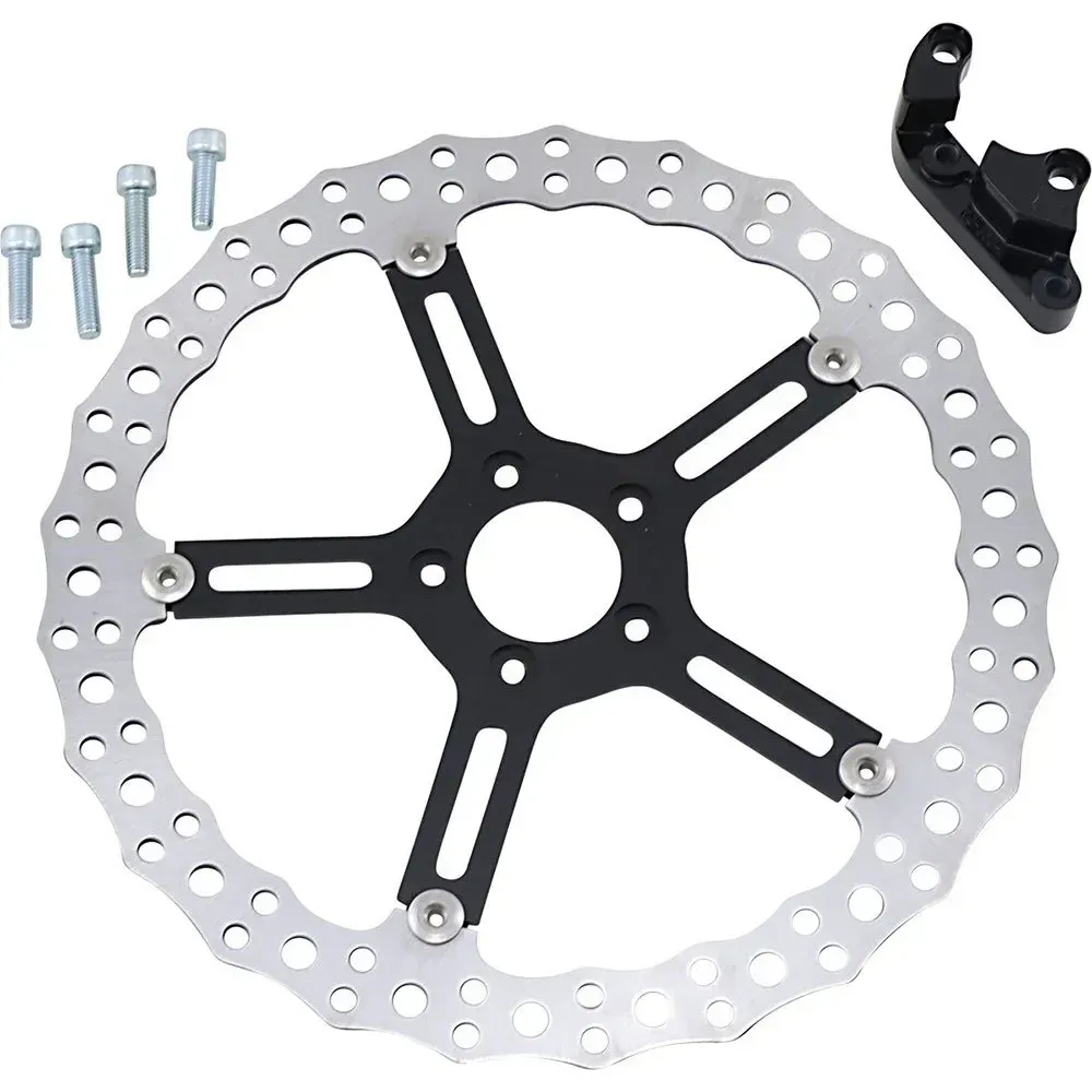 Arlen Ness Big Brake Jagged Harley Davidson Fxlr 1750 Abs Softail Low Rider 107 20 Bremsbeläge - Silver / Black - One Size