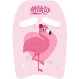 MoKo Kinder Schwimmbrett, Schwimmen Kickboard Trainingsausrüstung mit Griffen Cartoon Swim Float Schwimmtrainingsausrüstung Schwimm Board für Junge Mädchen - Rosa & Herz Flamingo