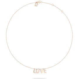 Echtzeit Love Letters Halskette 45 cm roségold Edelstahl