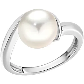 ZEEme Silber 925 rhodiniert mit einer weißen Perle 9,5-10mm