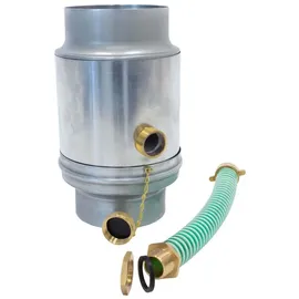Zambelli Regenwassersammler Ø 100mm inkl. Schlauchanschluss Silber