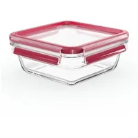 Tefal Masterseal Fresh quadratisch transparent/rot 0,8 l