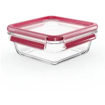 Tefal Masterseal Fresh quadratisch transparent/rot 0,8 l