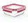 Tefal Masterseal Fresh quadratisch transparent/rot 0,8 l