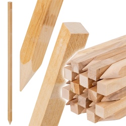 25x VOSS.garden Holzpfahl Buche 150cm, Zaunpfahl, Pflanzpfahl, 2,7 x 2,7cm