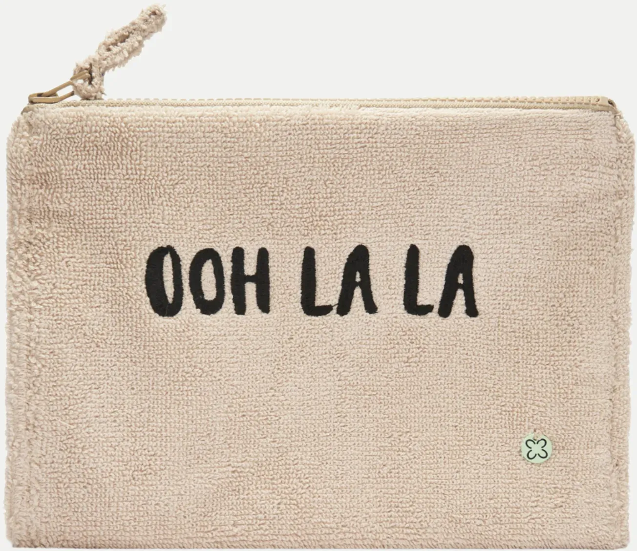 Frottee Kosmetiktasche Beige