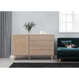 MCW Sideboard M43 120 x 77 x 38 cm Beige / Braun