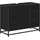 vidaXL Badezimmerschrank mit Tür Schwarz Eichen-Optik 80 x 33 x 60 cm