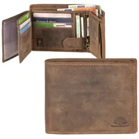 GREENBURRY Geldbörse Vintage Scheintasche Save Portemonnaies Braun Herren