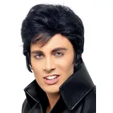 Smiffys Perücke Elvis, Schwarz Halloween