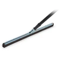 Novaliv Wasserschieber Bodenabzieher 60 cm mit Stiel 137 cm Silber
