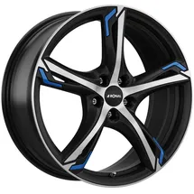 Ronal R62 7,5 x 18 5 x 114 ET40 MB82,0 Blau/Schwarz Matt