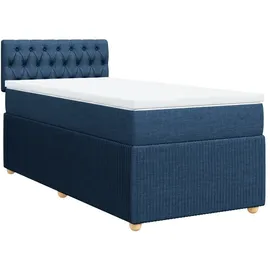 vidaXL Boxspringbett 100 x 200 cm Blau