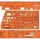 Standardgraph Zeichenschablone Taktische Zeichen NATO 8353 orange