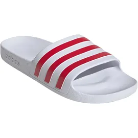 adidas Adilette Aqua White / Team Colleg Red / White 47 1/3