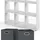 Vicco Nove Raumteiler 104 x 29 x 108 cm Weiß