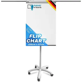 Karat Flipchart Piranha Pro Sternfuß mit Papierhaltern 67 x 105 cm
