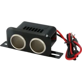 HP Autozubehör Doppelsteckdose Belastbarkeit Strom max.=10 A Auf- oder Unterbaumontage 12/24 V