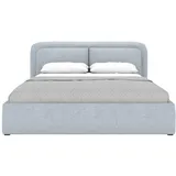 FEDVE Polsterbett, Silber, Textil, 140x200 cm, Schlafzimmer, Betten, Polsterbetten