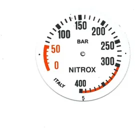 Metalsub Nitrox 400 Bar Manometer - Green - One Size