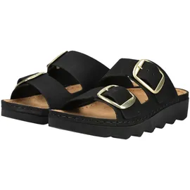 ROHDE Damen, Pantolette Leder Zweischnaller mit Plateausohle Alassio 6229, Größe:38 EU,