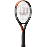 Wilson Tennisschläger Burn 100 LS V4.0, Ambitionierte Freizeitspieler, Schwarz/Grau/Orange, WR044910U1