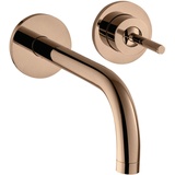 HANSGROHE Axor Uno Waschbeckenarmatur 225mm Ausladung polished red gold