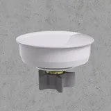Burgbad cleanflow+ Ablaufabdeckung mit Staufunktion, Durchmesser 80mm, FLOA080, Farbe: Weiß glänzend
