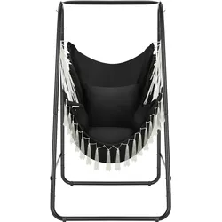 TECTAKE Hängesessel Alison, Boho-Style, Belastbarkeit 160kg  1