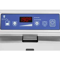 Royal Catering Induktionsfritteuse - 2 x 10 l - 2 x 3500 W - Ablasshahn - Timer -