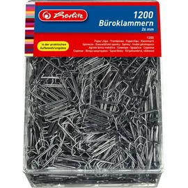 Herlitz Büroklammer 26mm verzinkt 1200 Stück