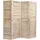 Homestyle4u Paravent in Braun 160x170 cm 1248