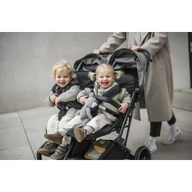 BabyGO Geschwisterbuggy GoTwice, grey
