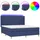 vidaXL Boxspringbett 180 x 200 cm Blau