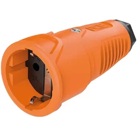 PCE Schutzkontaktkupplung Vollgummi (orange/schwarz)