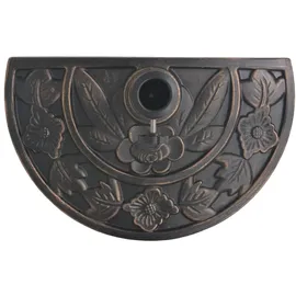vidaXL Sonnenschirmständer Harz Halbrund Bronze 9 kg