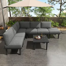 stilvora Gartenlounge-Set 6-tlg. Grau