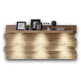 Innostyle Garderobenpaneel Loft Two«, inkl. LED-Beleuchtung, braun